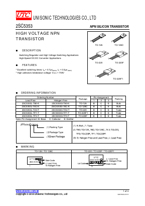 2SC5353G-T6C-K Datasheet PDF Unisonic Technologies