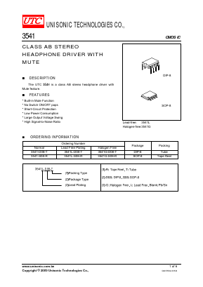 3541G Datasheet PDF Unisonic Technologies