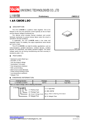L11815B Datasheet PDF Unisonic Technologies
