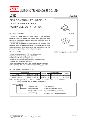 L3383-26-AB3-R Datasheet PDF Unisonic Technologies