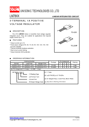 LM7818-TF3-T Datasheet PDF Unisonic Technologies
