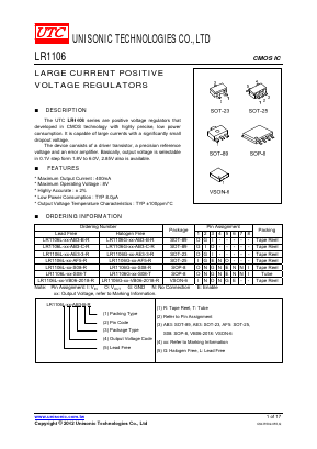 LR1106G Datasheet PDF Unisonic Technologies
