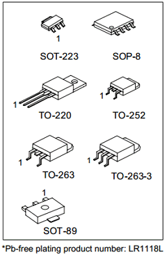 LR1118-33-TQ3-D-R Datasheet PDF Unisonic Technologies