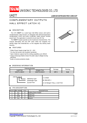 UH277L-G04-B Datasheet PDF Unisonic Technologies