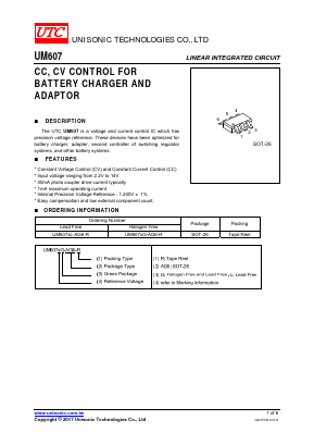 UM607 Datasheet PDF Unisonic Technologies