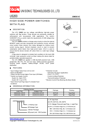 US203DHG-S08-R Datasheet PDF Unisonic Technologies