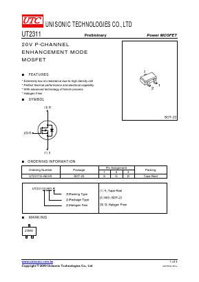 UT2311 Datasheet PDF Unisonic Technologies