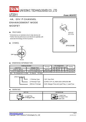 UT2311 Datasheet PDF Unisonic Technologies