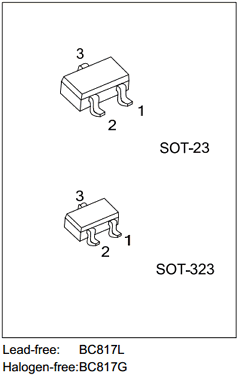 BC817G-25-AE3-R Datasheet PDF Unisonic Technologies