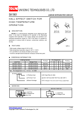 SK1901G-AE3-R Datasheet PDF Unisonic Technologies