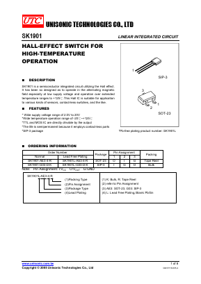 SK1901-AE3-D-R Datasheet PDF Unisonic Technologies
