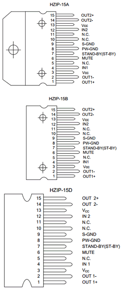 TDA7266L-J15-B-T Datasheet PDF Unisonic Technologies