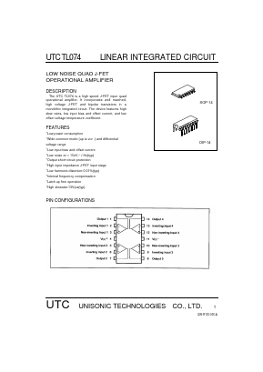 UTCTL074 Datasheet PDF Unisonic Technologies
