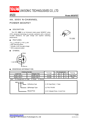 4N30G-TN3-T Datasheet PDF Unisonic Technologies