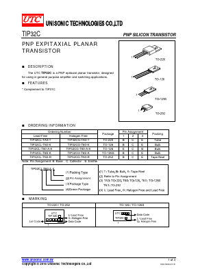 TIP32CL-TN3-T Datasheet PDF Unisonic Technologies