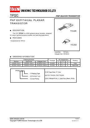 TIP32C Datasheet PDF Unisonic Technologies