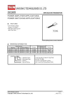 2SC2655L Datasheet PDF Unisonic Technologies