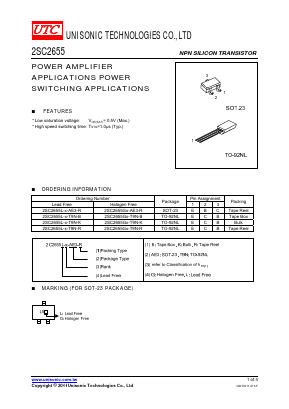 2SC2655L-O-AE3-K Datasheet PDF Unisonic Technologies