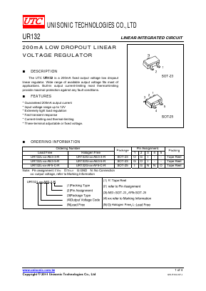 UR132G-30-AF5-3-R Datasheet PDF Unisonic Technologies