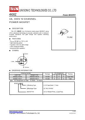 4N30ZL-TN3-T Datasheet PDF Unisonic Technologies