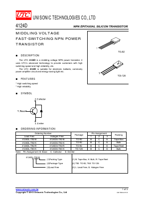 4124DG-T60-R Datasheet PDF Unisonic Technologies