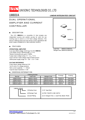 UM603L Datasheet PDF Unisonic Technologies