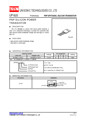 UP1620G-P-T3P-T Datasheet PDF Unisonic Technologies