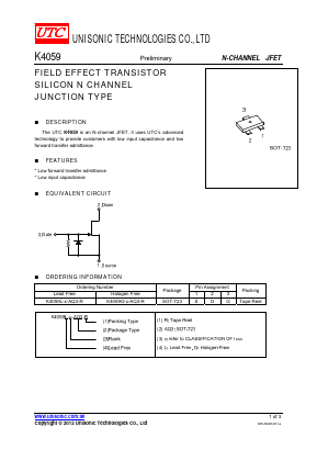 K4059L-X-AQ3-R Datasheet PDF Unisonic Technologies