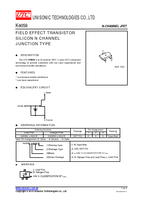 K4059G-X-AQ3-R Datasheet PDF Unisonic Technologies