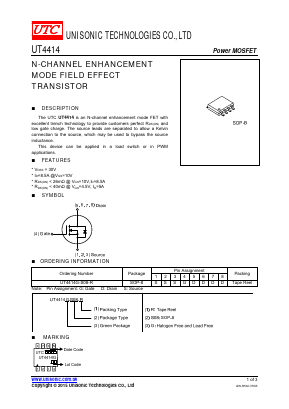 UT4414G-S08-R Datasheet PDF Unisonic Technologies