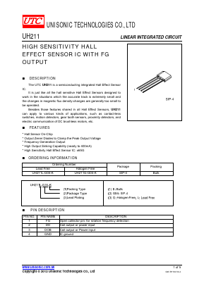 UH211 Datasheet PDF Unisonic Technologies