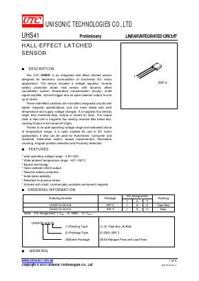 UHS41G-G03-K Datasheet PDF Unisonic Technologies