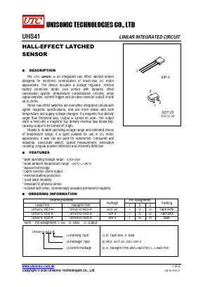 UHS41L-G03-B Datasheet PDF Unisonic Technologies