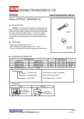 SK8509G-AE3-R Datasheet PDF Unisonic Technologies