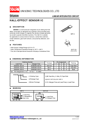SK8509L-G03-B Datasheet PDF Unisonic Technologies