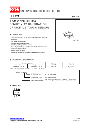 UCS221G-AG6-R Datasheet PDF Unisonic Technologies