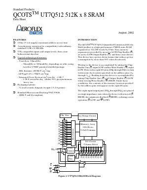 5962P9960602TUC Datasheet PDF Aeroflex UTMC