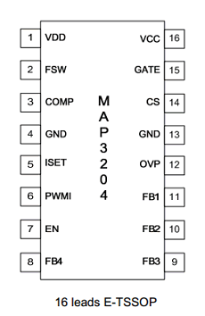 MAP3204 Datasheet PDF Unspecified