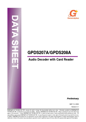 GPDS208A-NNNV-QL15X Datasheet PDF Unspecified