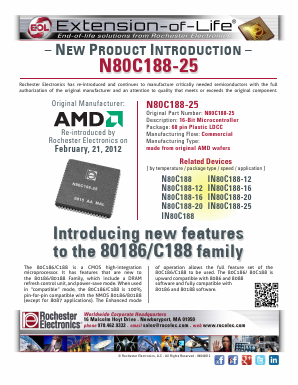 N80C188-16 Datasheet PDF Unspecified1