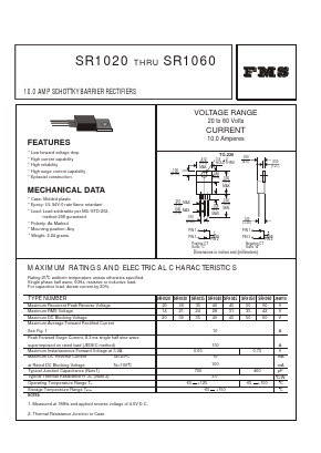 SR1020 Datasheet PDF Unspecified2