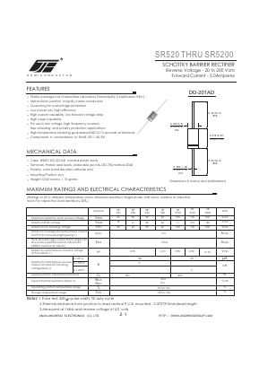 SR5200 Datasheet PDF Unspecified2