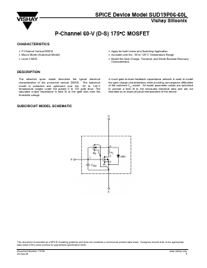 SUD19P06-60L Datasheet PDF Vaishali Semiconductor
