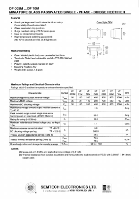 DF01M Datasheet PDF Vaishali Semiconductor