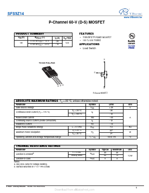 SFS9Z14 Datasheet PDF VBsemi Electronics Co.,Ltd