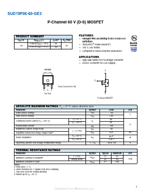 SUD19P06-60-GE3 Datasheet PDF VBsemi Electronics Co.,Ltd