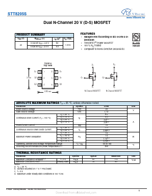 STT8205S Datasheet PDF VBsemi Electronics Co.,Ltd