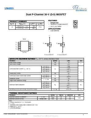 UM4953 Datasheet PDF VBsemi Electronics Co.,Ltd