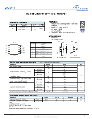 ME4932A Datasheet PDF VBsemi Electronics Co.,Ltd