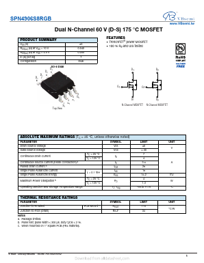 SPN4906S8RGB Datasheet PDF VBsemi Electronics Co.,Ltd